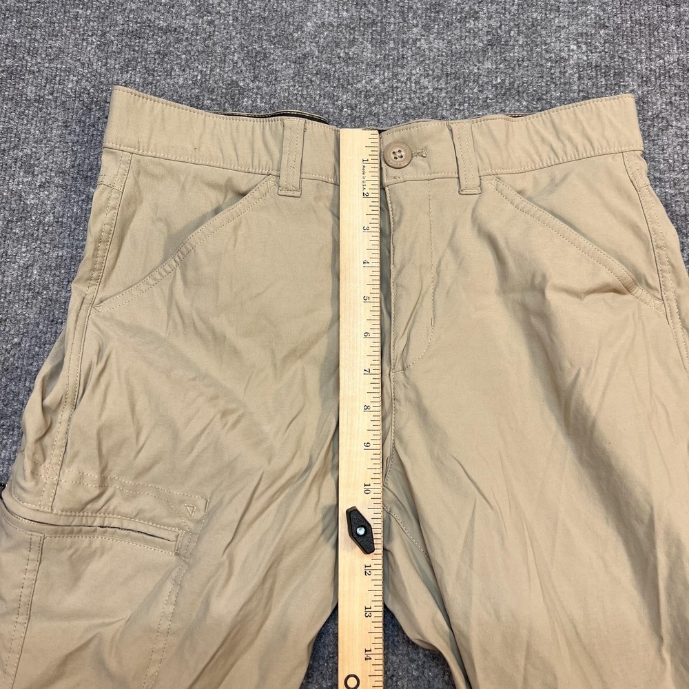 Eddie Bauer Pants Mens 32x29 Beige Cargo Microfiber Regular Fit Travel Outdoor - Picture 9 of 11